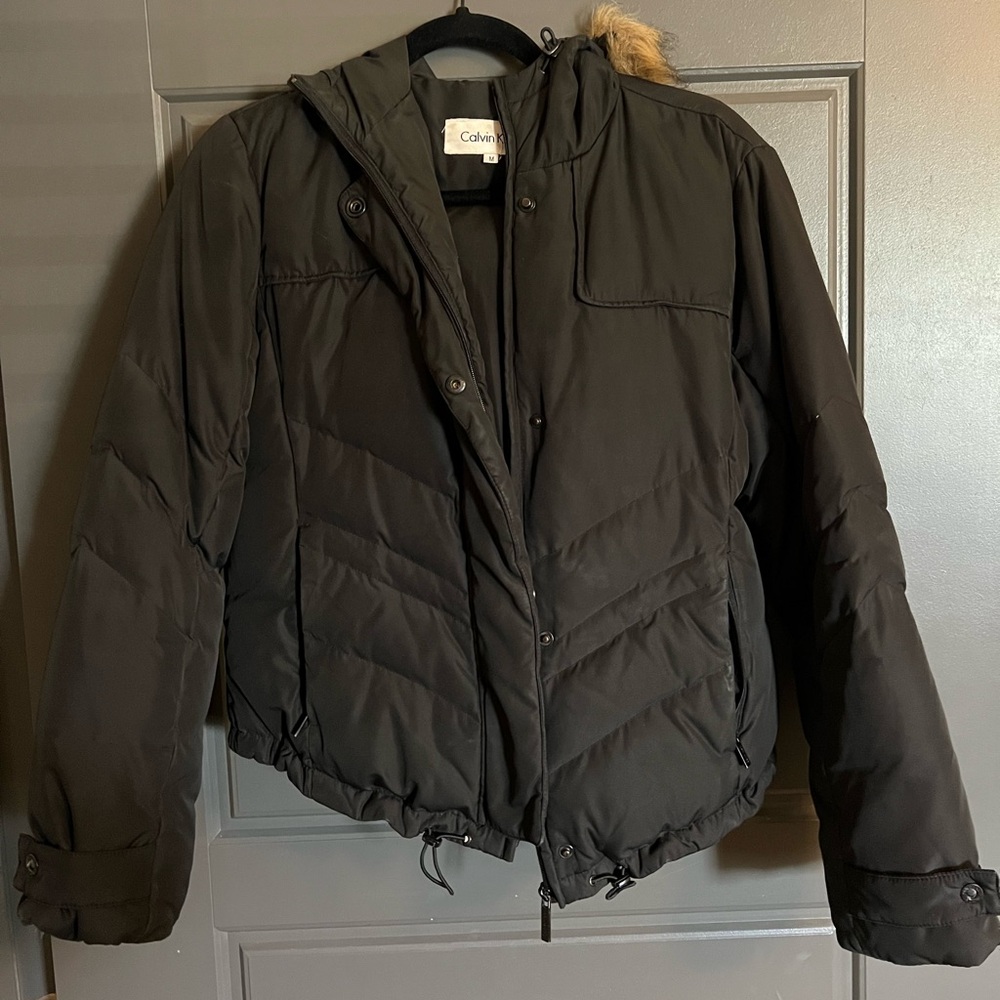 Calvin Klein Black Jacket with Label